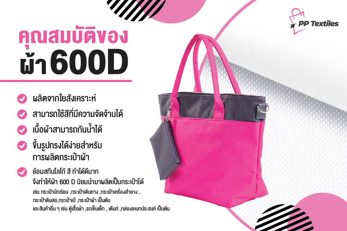 ผ้าสำหรับผลิตกระเป๋า , ผ้าไนลอน 600D